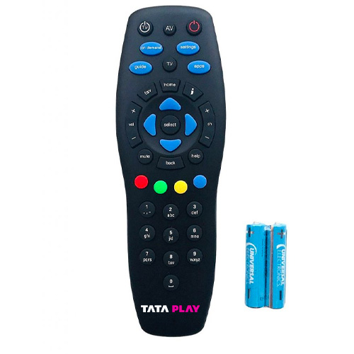 Tata Play Tata Play Remote Original - With Battery Tata Play Universal Remote for All Type of Set Top Box