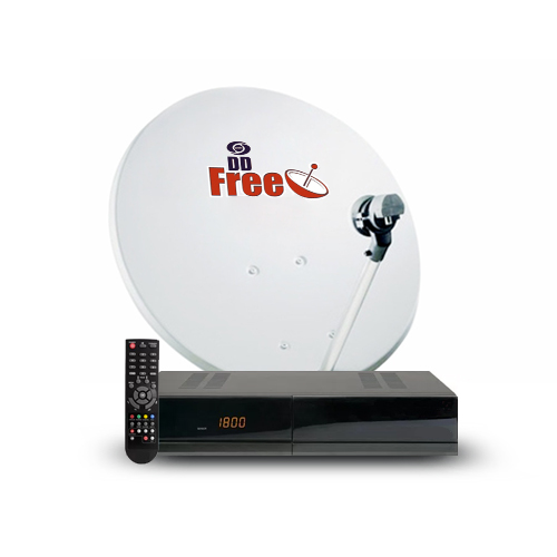 DD Free Dish DD Free Dish DTH Mpeg4 HD Set Top Box Including Out Door Unit ( Antenna, LNB & Wire)