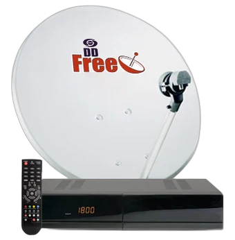 DD Free Dish DTH Mpeg4 HD Set Top Box Including Out Door Unit ( Antenna, LNB & Wire)